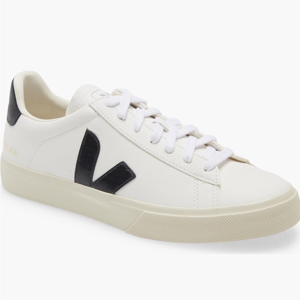 Veja White and Black Campo Sneakers - Women’s